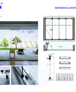 CỬA KÍNH XẾP GẤP KOMEN MẪU 6
