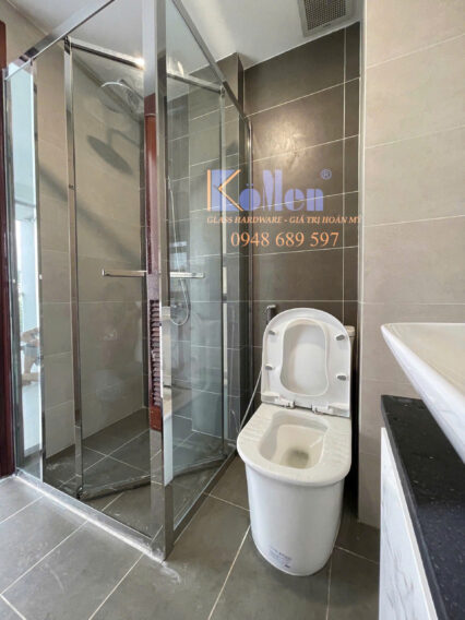Cabin mở lùa/ trượt góc 90 độ
